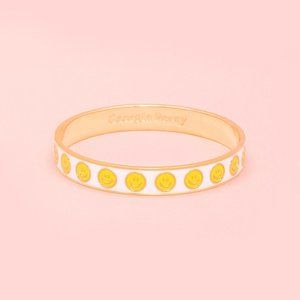 GEORGIA PERRY Happy Face Emoji Bangle Bracelet